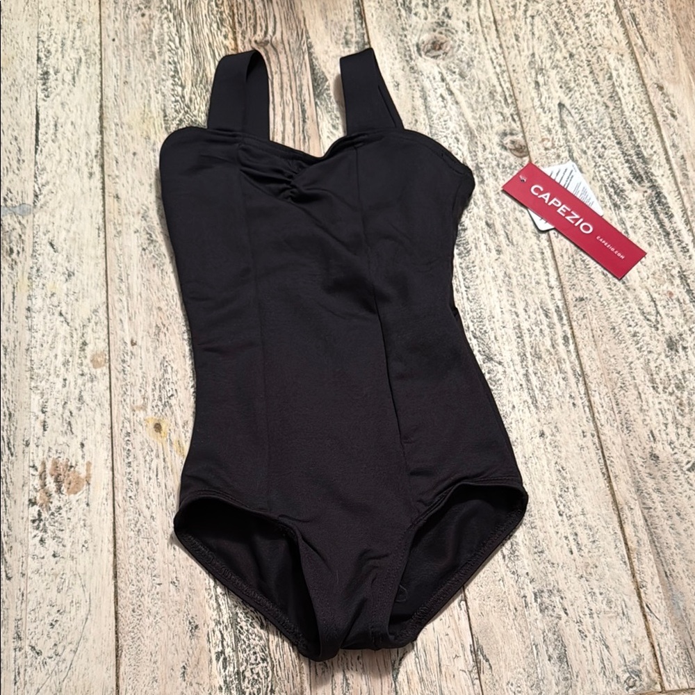 NWT Capezio Kids Black Dance Leotard | Size S